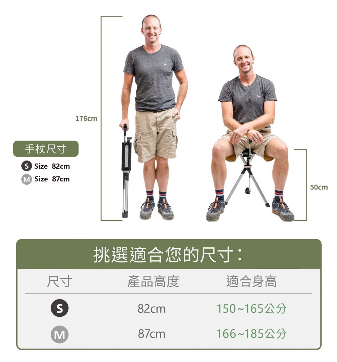 TA-DA - 第二代 泰達輕便折合拐杖椅 行山便攜椅 排隊長者椅 旅行椅 Series 2 2025年 Tada