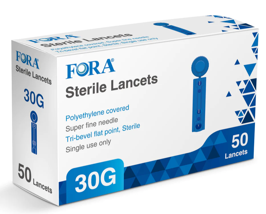 兩盒裝 Fora 無菌採血針 採血針 Sterile Lancets (兩盒裝共100支)