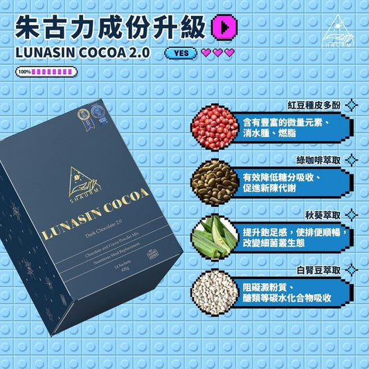 2025全新Shaurmi 高纖蛋白黑朱古力奇亞籽營養代餐2.0 瘦身飲品 14包/盒 纖體代餐 低糖飲品 能量飲料 減肥沖劑 官方授權 原裝行貨