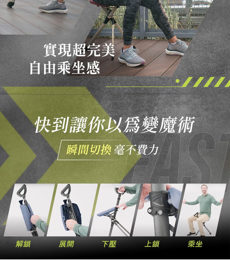 TA-DA - Series2 PRO 泰達椅 隨身椅 枴杖椅 手杖椅 戶外摺疊椅 露營椅 行山杖 Tada椅