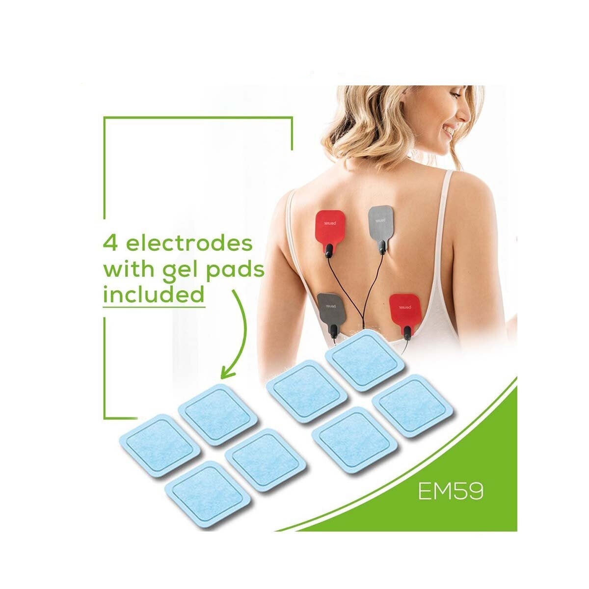 Beurer 德國博雅EM59電極貼替換裝 8片電極貼 全新正貨 原盒包裝