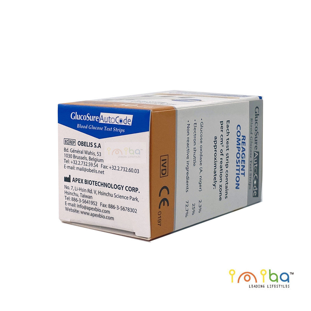 ApexBio - GlucoSure Autocode 血糖試紙 (適用於APEXBIO GlucoSure 血糖機主機) 血糖試紙