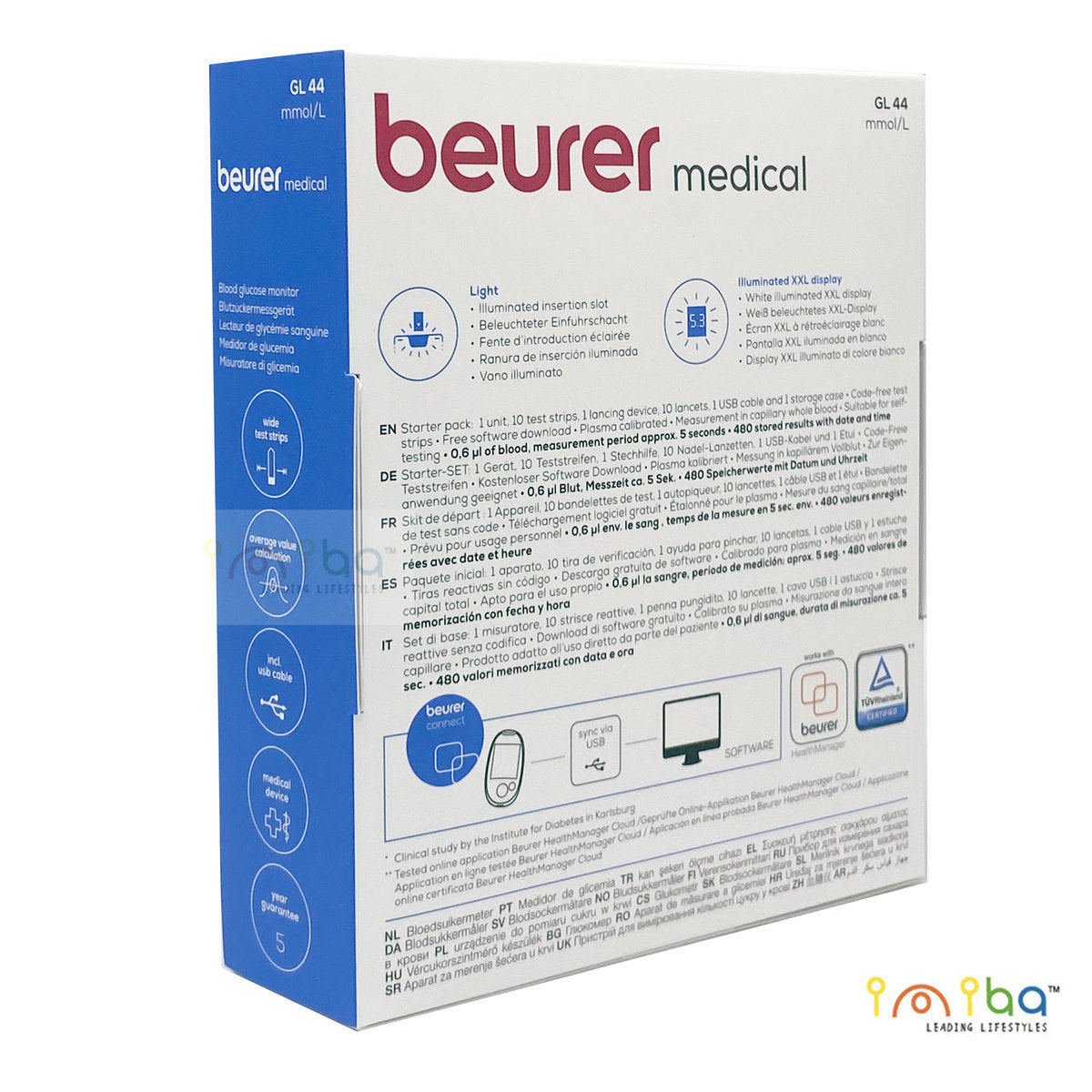 Beurer - 全新德國百年品牌 GL44 血糖測量機