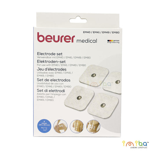 Beurer 全新正貨 博雅 8片替換裝電極貼 (適用於Beurer EM40, EM41, EM41.1, EM49, EM80) beurer原盒包裝