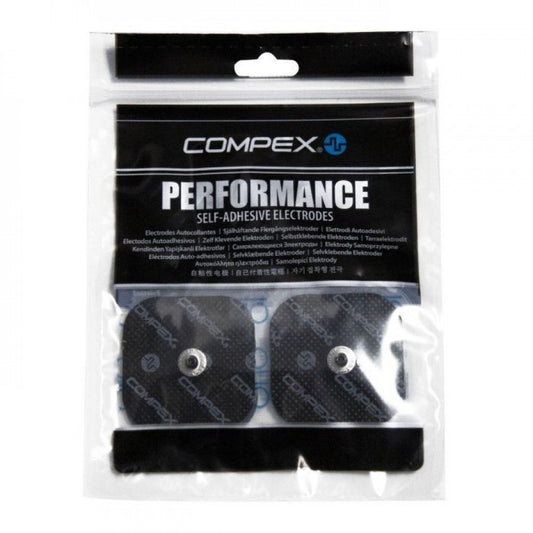 Compex - 方形按扣電極貼 5X5CM適用於COMPEX 肌肉電刺激訓練儀系列Compex 8.0/6.0/5.0/4.0/3.0/2.0/1.0