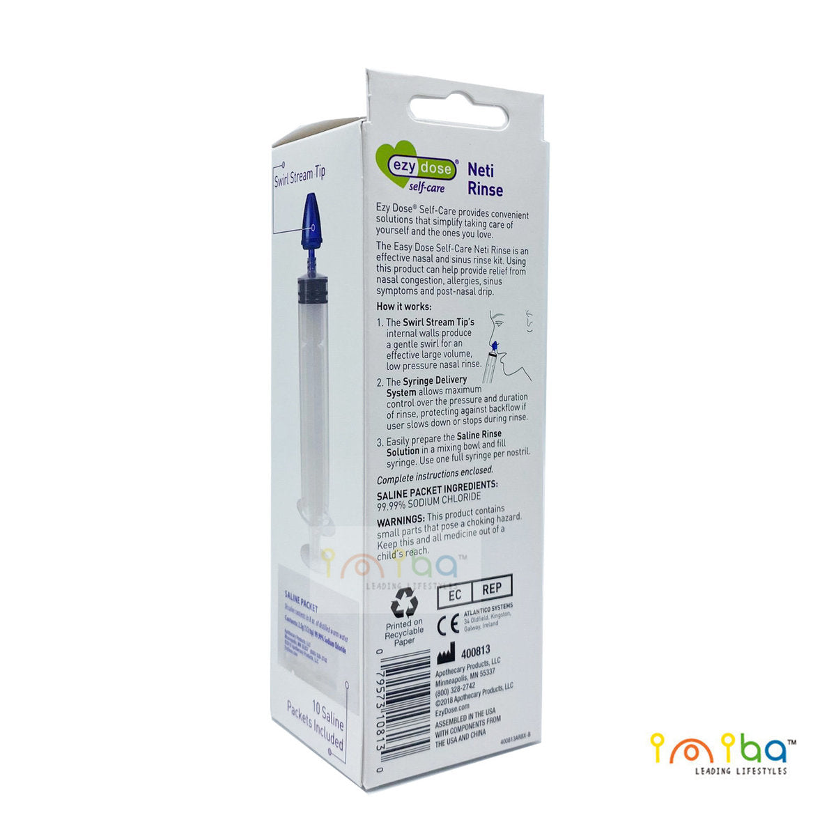 Ezy Dose - 洗鼻器 連 10小包洗鹽