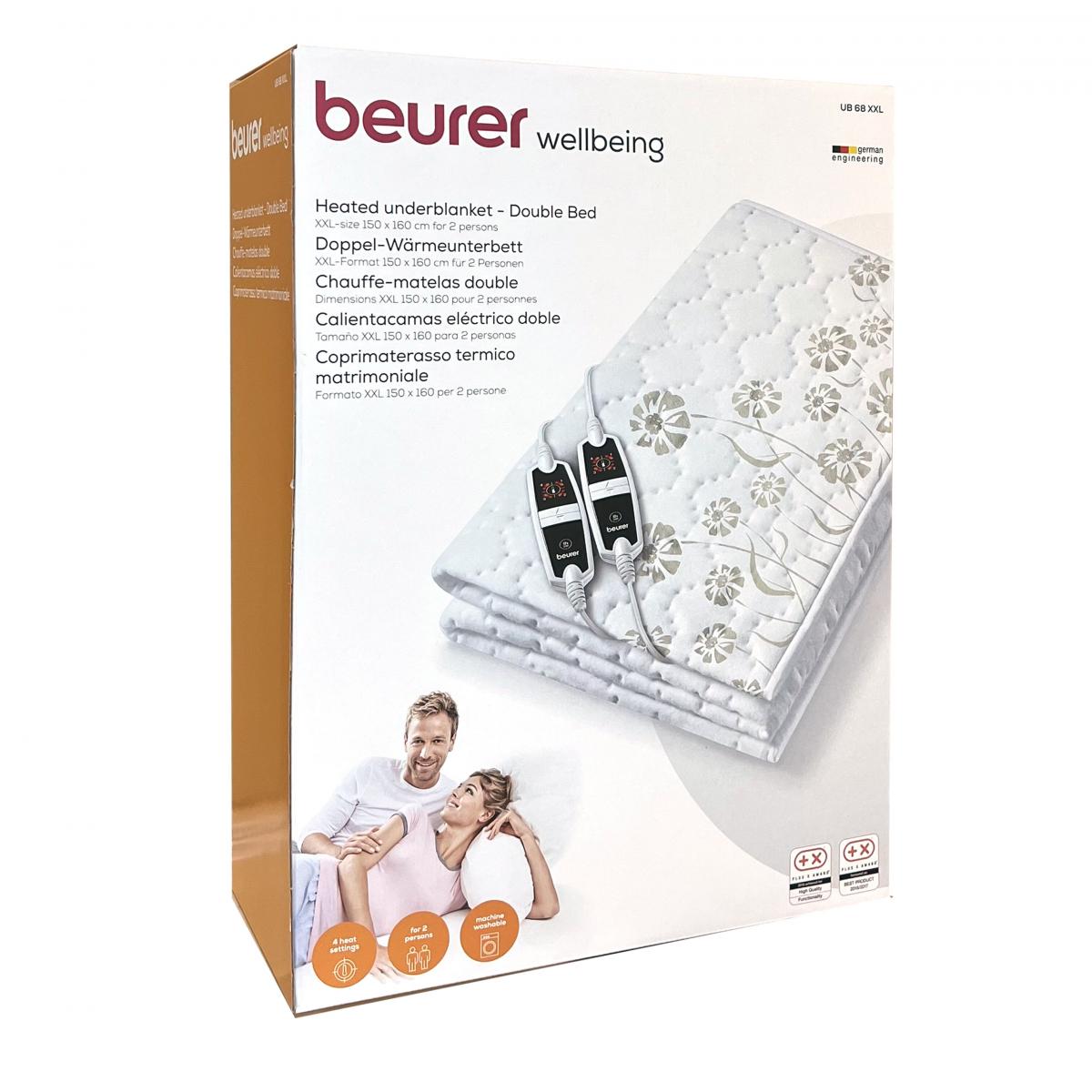 現貨Beurer UB68 雙人電熱床墊 150 x 160 cm 厘米 5年保養 2025 全新現貨