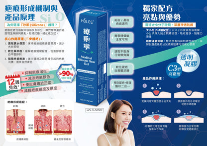 HOLOS 新活方 療疤寧 去疤膏 疤痕膏 淡疤膏 美國原裝進口矽銅