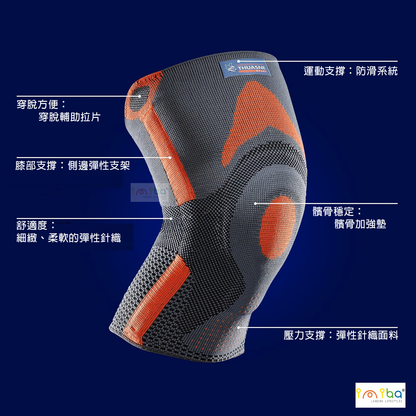 THUASNE - Sport 0355 強化髕骨護膝 髕骨護膝 法國製造 球類護膝髕骨加壓護膝 高彈性加壓力護膝 膝蓋護具