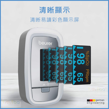 Beurer - PO30 指式脈搏血氧儀 血氧關注濃度 改善運動效率