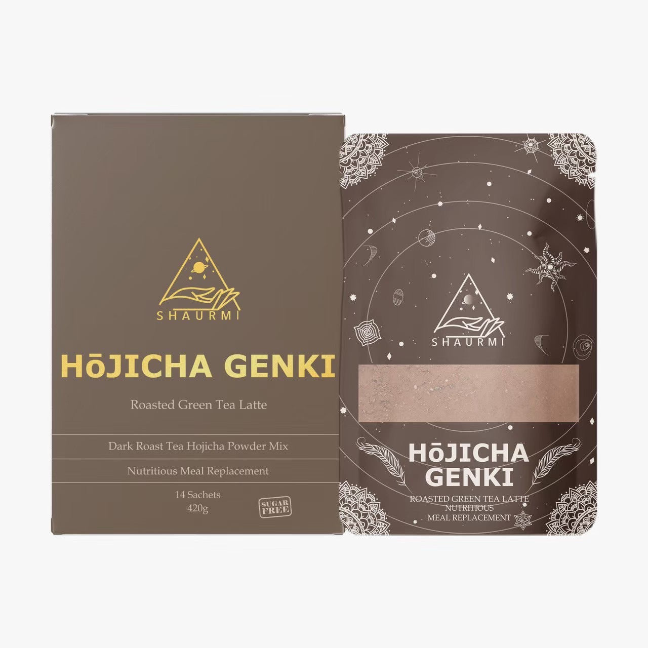 Shaurmi -  HOJICHA GENKI 日式焙茶代餐 減少糖分吸收 14包盒-台灣製造 莎尤美期間限定