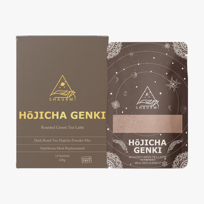 Shaurmi -  HOJICHA GENKI 日式焙茶代餐 減少糖分吸收 14包盒-台灣製造 莎尤美期間限定
