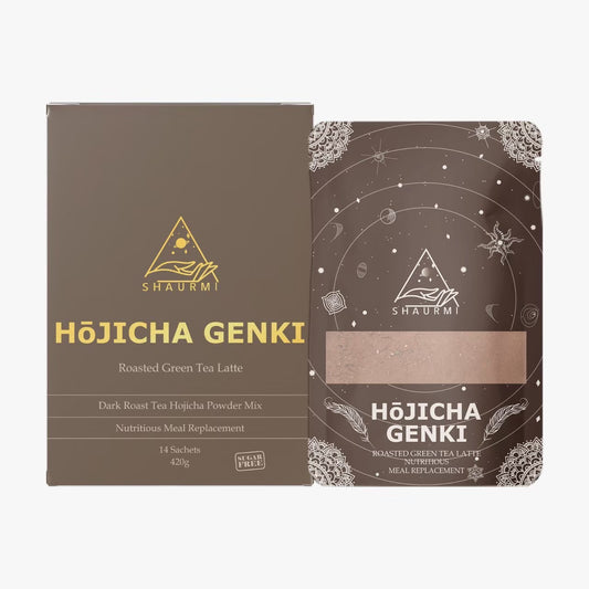 Shaurmi -  HOJICHA GENKI 日式焙茶代餐 減少糖分吸收 14包盒-台灣製造 莎尤美期間限定