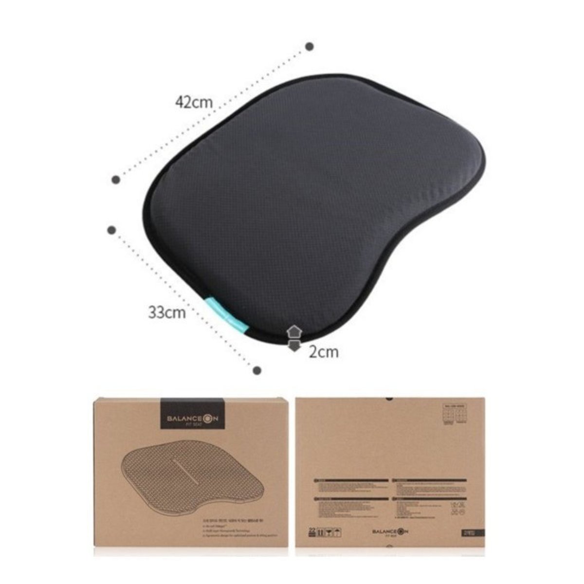 BALANCEON 韓國製造 Fit Seat 凝膠健康坐墊 汽車座墊 輪椅墊 優閒坐墊 辦公室座墊輪椅坐墊 Balance seat 麻雀椅座墊