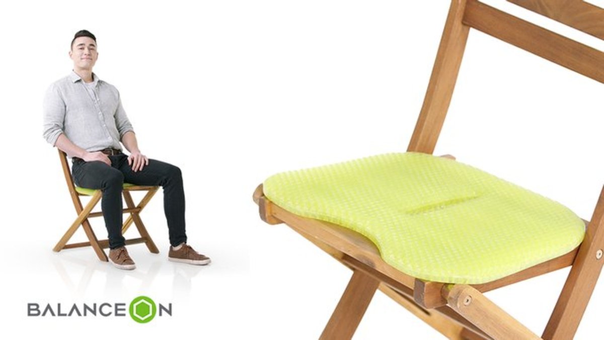 BALANCEON 韓國製造 Fit Seat 凝膠健康坐墊 汽車座墊 輪椅墊 優閒坐墊 辦公室座墊輪椅坐墊 Balance seat 麻雀椅座墊
