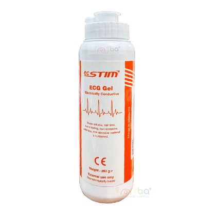 ecSTIM 超聲波導電凝膠 超聲波啫喱 水溶性超聲波GEL 260mL  ecSTIM Delta超聲波儀適用  胎心機胎音機適用 (無色) 美容儀用啫喱