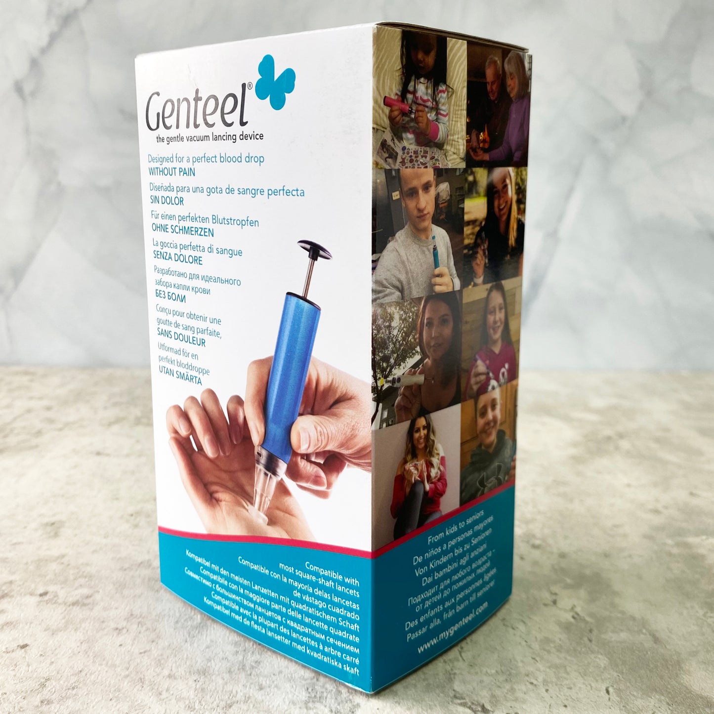 原裝 Genteel 美國無痛採血筆 送採血針一盒(50支)