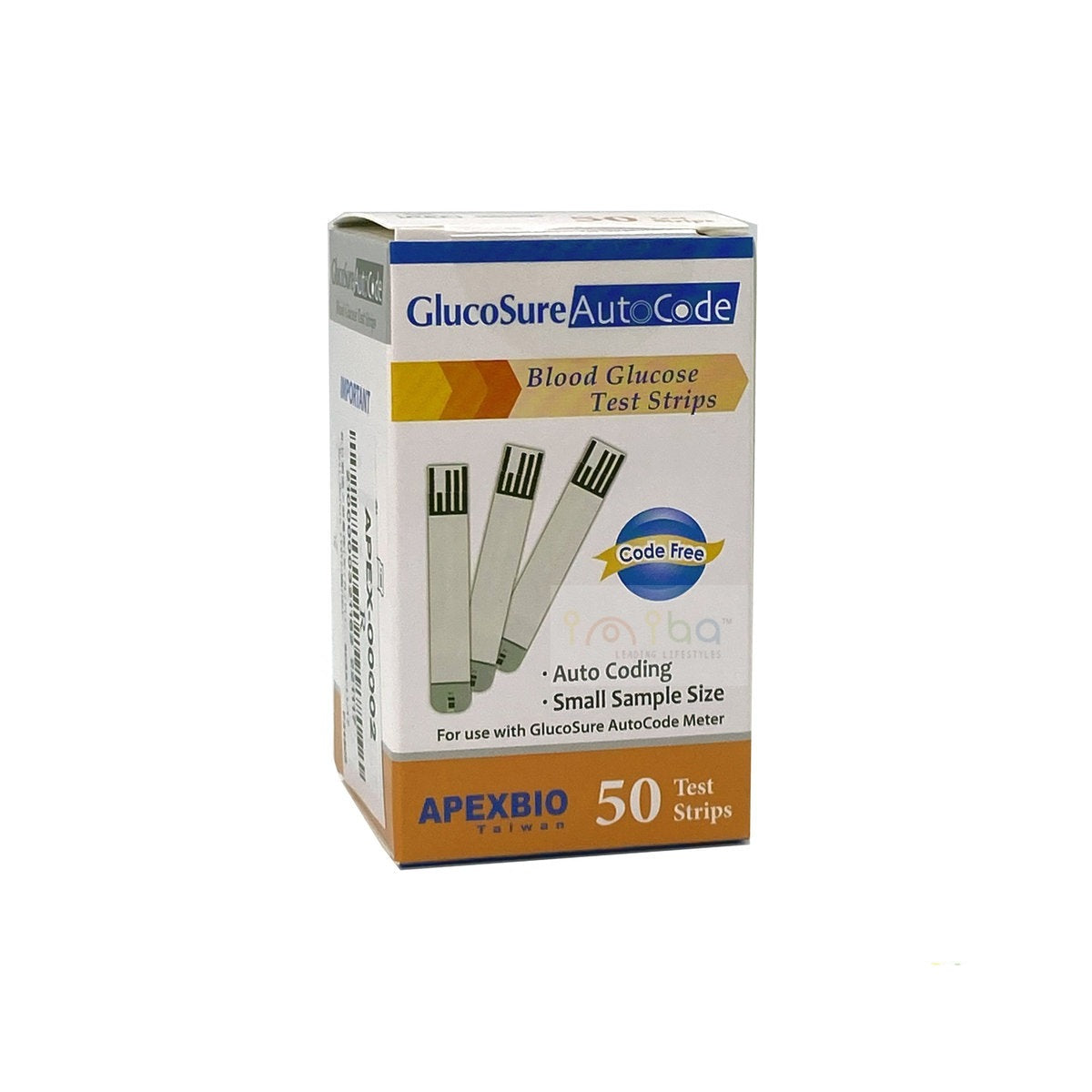 ApexBio - GlucoSure Autocode 血糖試紙 (適用於APEXBIO GlucoSure 血糖機主機) 血糖試紙