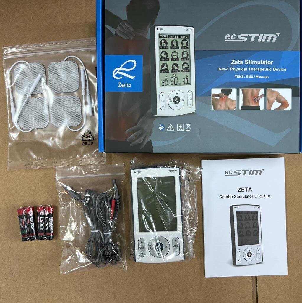 ecSTIM 止痛、肌肉電刺激、按摩 ecSTIM Zeta 多功能電子脈衝機 行貨1年保養